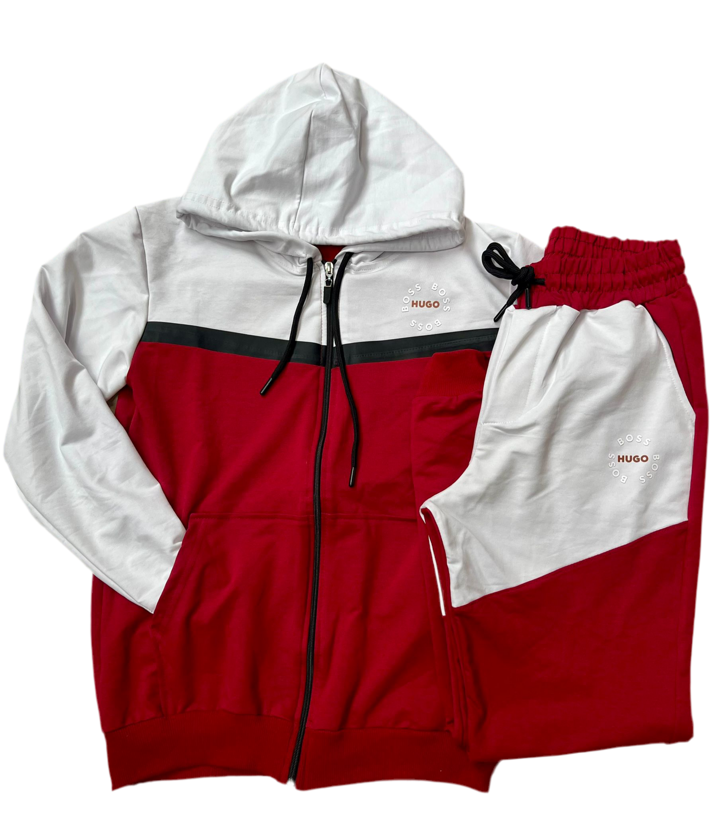 Trening Bss Rosu/Alb