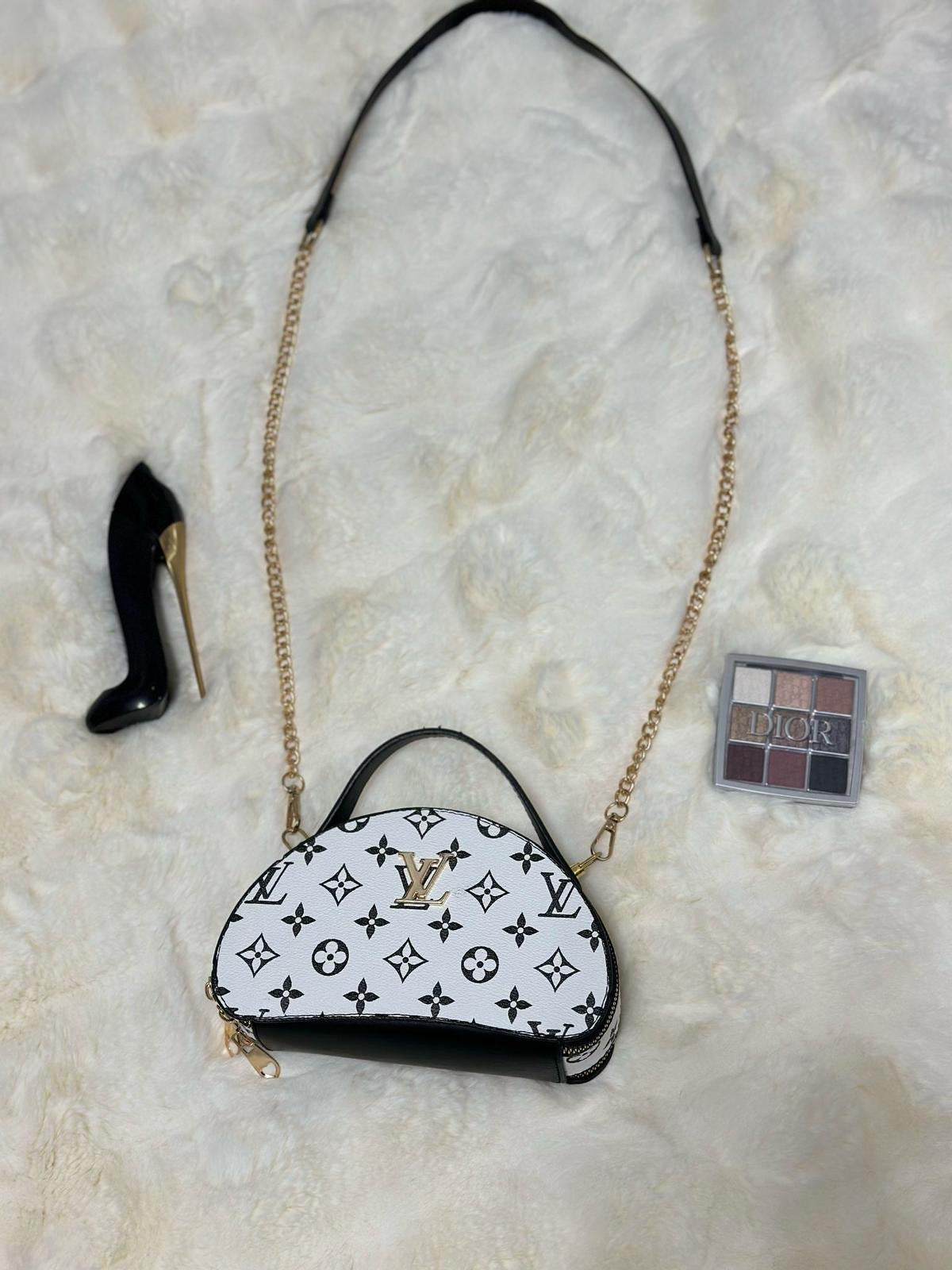 _Geanta LV Alb/Negru