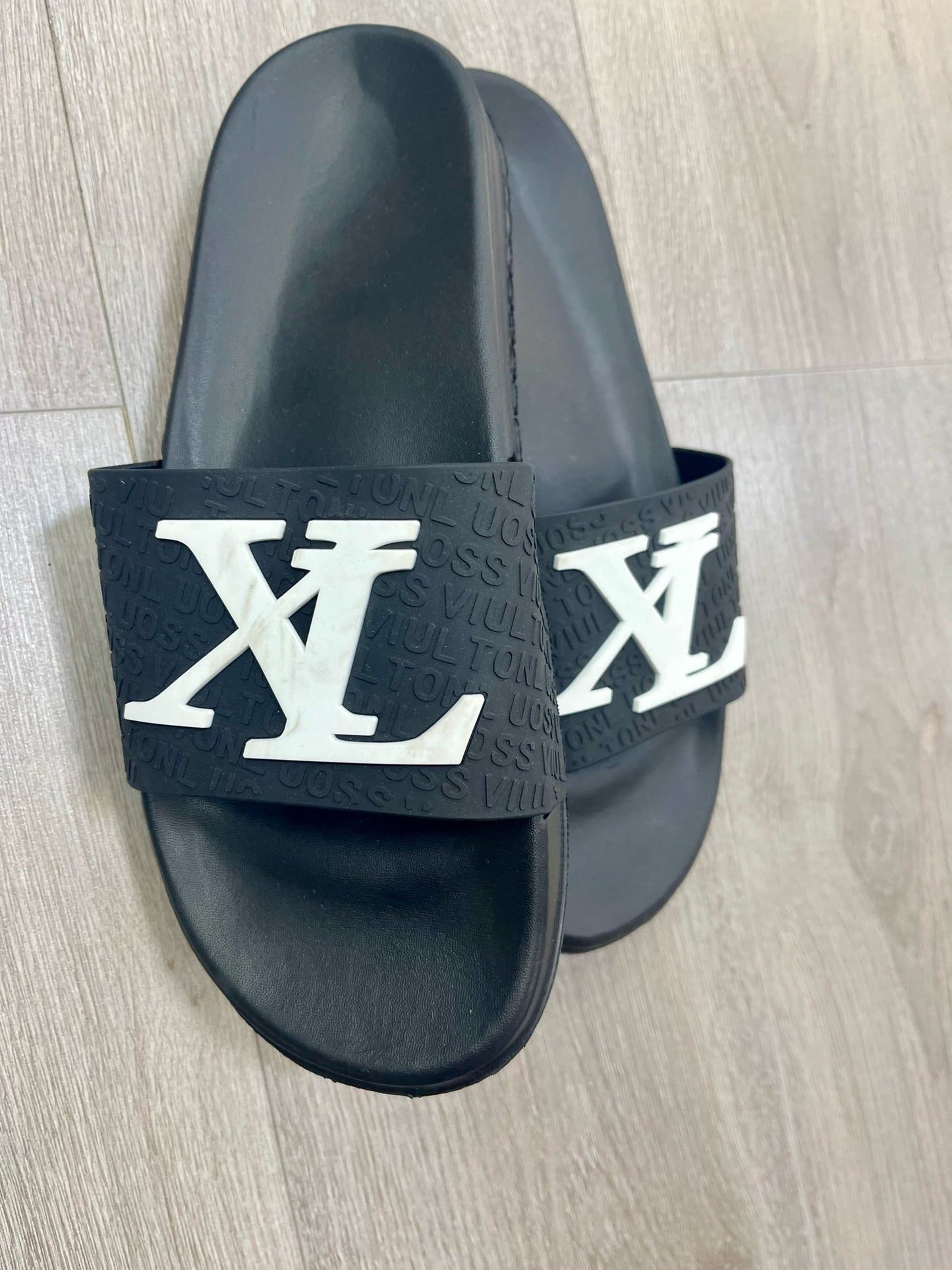Papuci Barbati XL 3 Negru/Alb