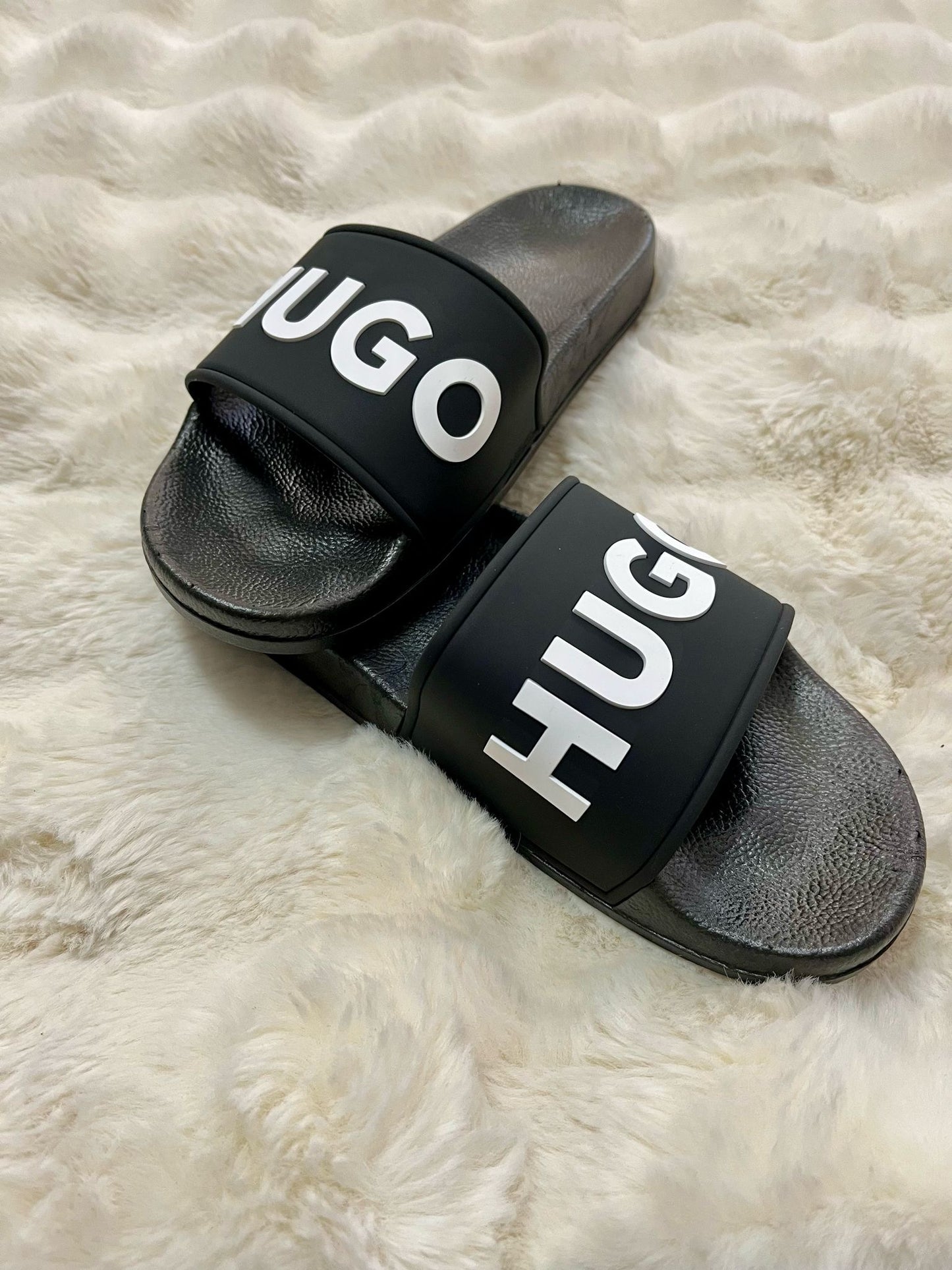 Papuci Barbati HGO Negru/Alb